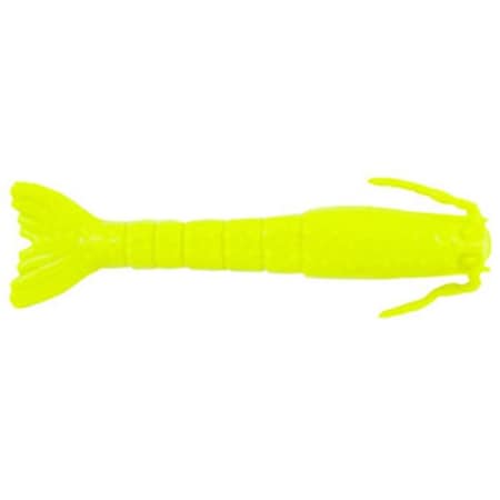 Berkley 3 in. Chartreuse Gulp Shrimp Fishing Lure, 6PK 1509645